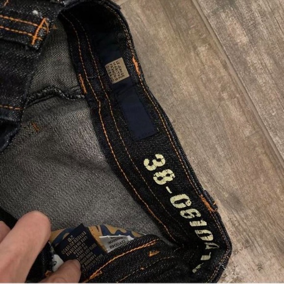 90s vintage Marithe Francois Girbaud size 28 Denim Shuttle Tape Pants - Picture 3 of 3